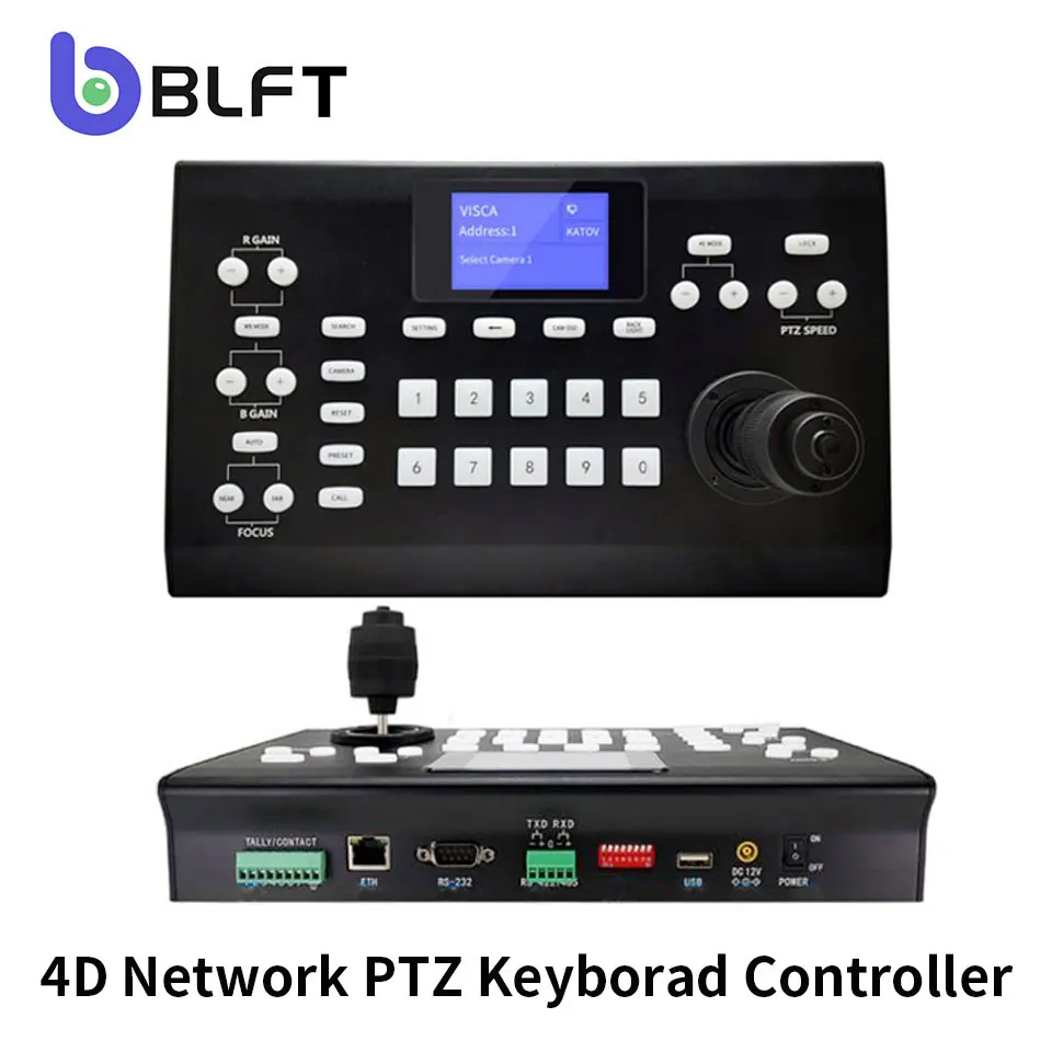Broadcasting PTZ Camera Control 3D IP Joystick Controller and Keyboard Control video conference camera PoE Supported