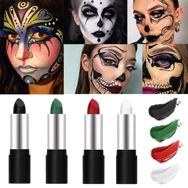 

Face Body Paint Stick Makeup Clown Cream Face Paint Nose&Lip Smacking for Sports Festival ,Professional Halloween SFX Makeup