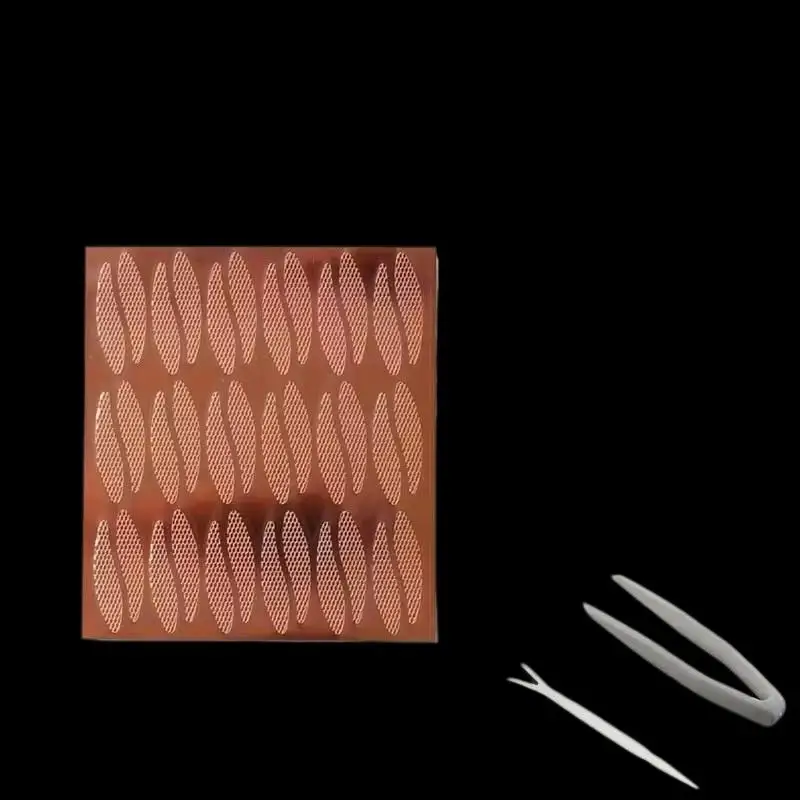 @*레이스 메쉬 눈물방울 모양 눈꺼풀 테이프형 투명 이중 눈꺼풀 섀도우 테이프 스티커 뷰티 메이크업 눈꺼풀 도구 180개