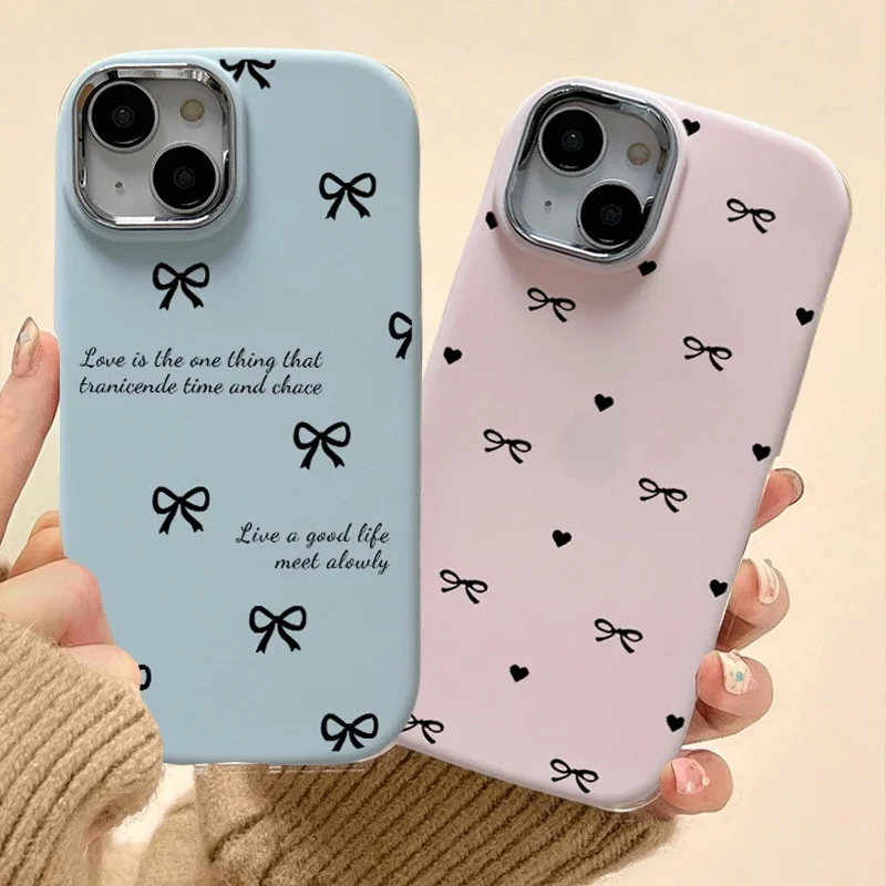 3D Bow Design Candy Phone Case