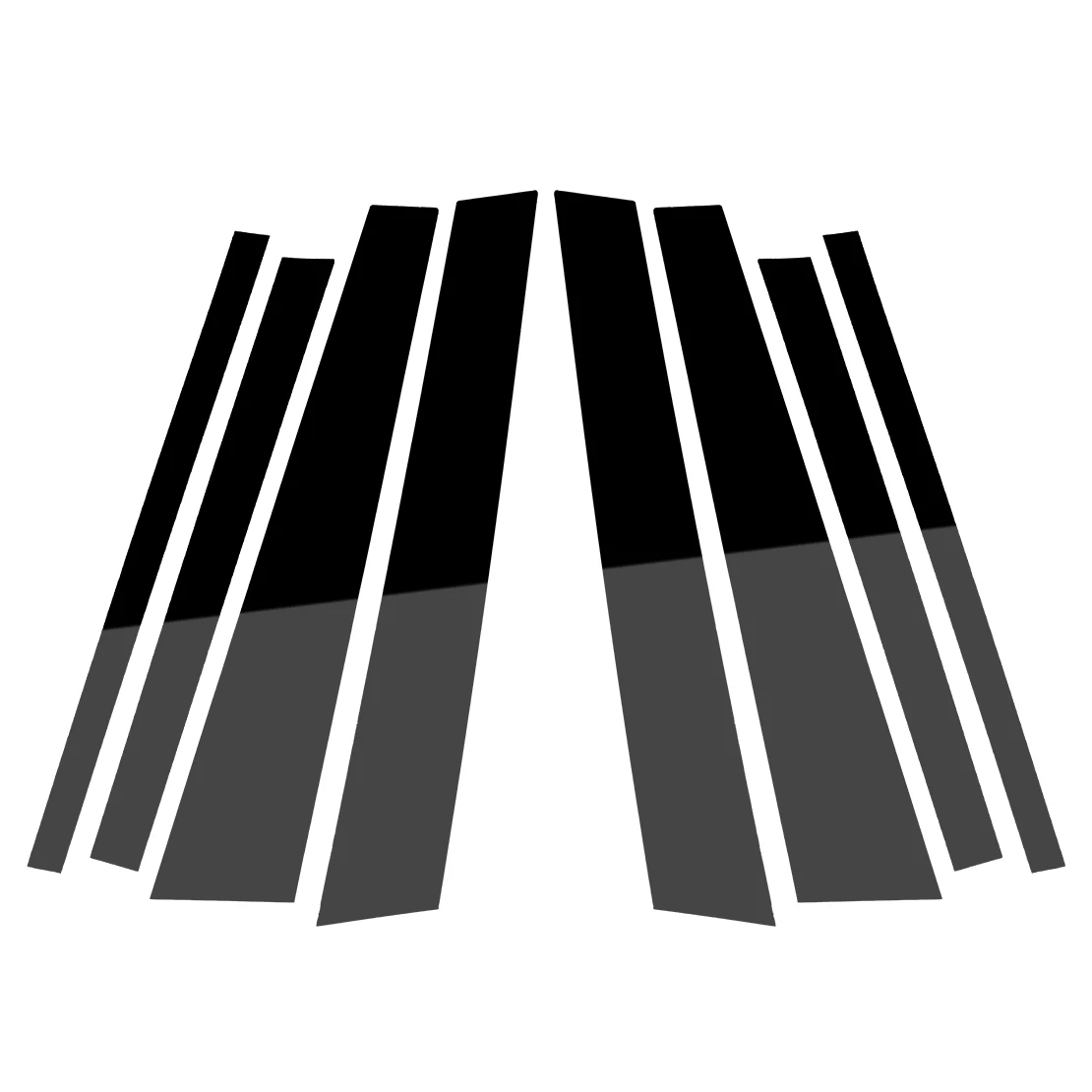 

1 комплект, декоративная наклейка на окно автомобиля, дверь, столб, накладка, наклейка для BMW X3 E83 2004 2005 2006 2007 2008 2009 2010, черный