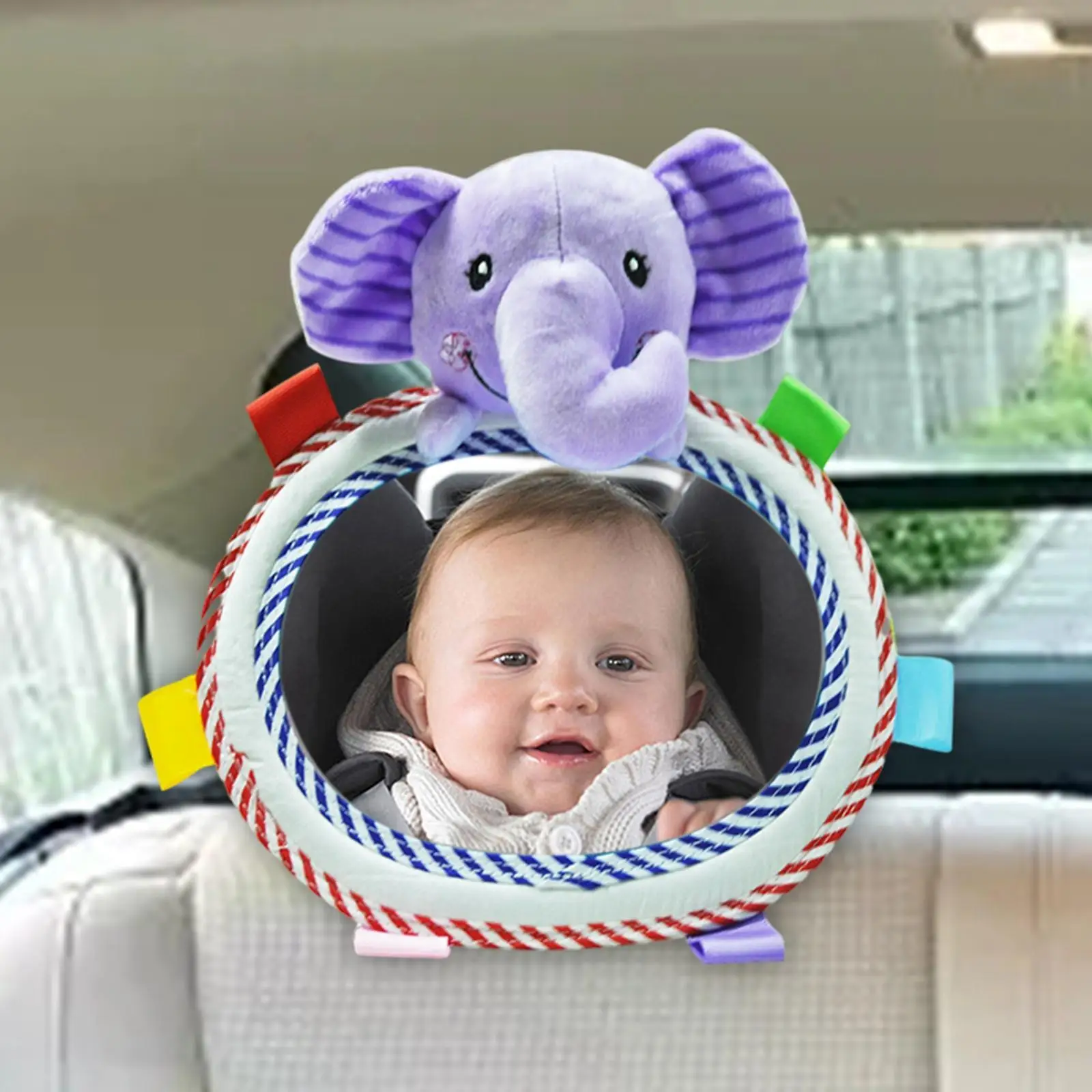 Car Back Seat Mirror Adjustable cute View Mirror for Toddler Baby