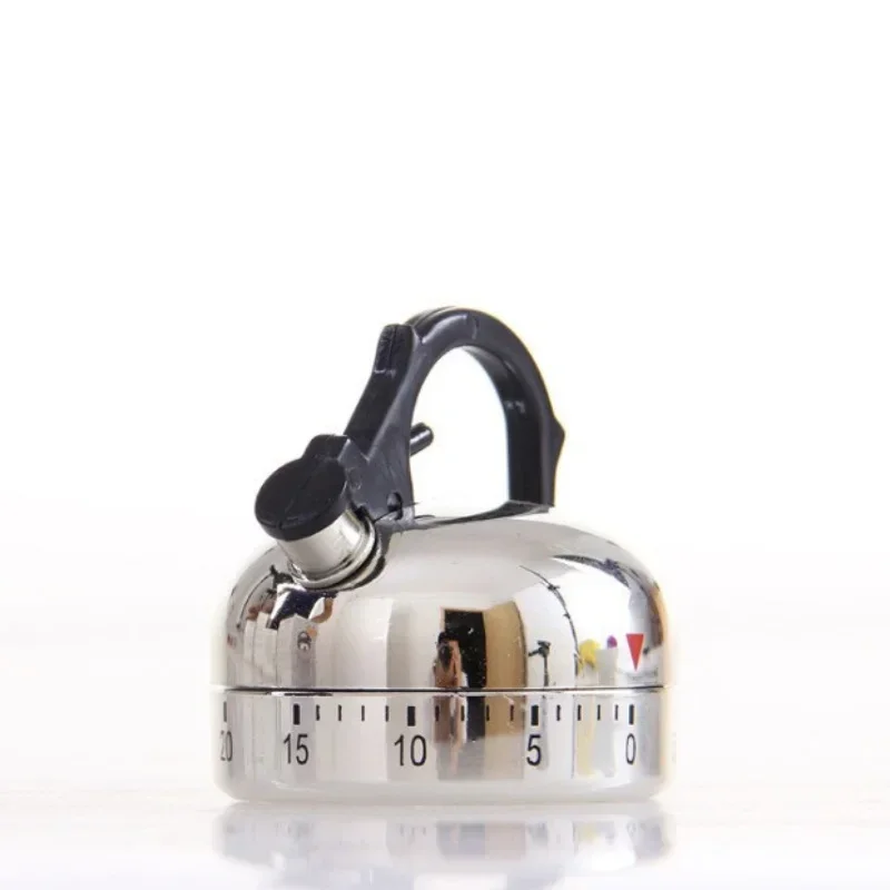 Mechanical Kitchen Timer ABS Silver Black 60 Minute Countdown