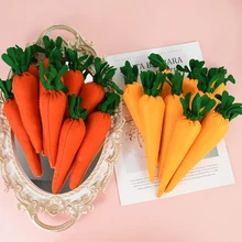

Easter Carrot Party Non Woven Carrot Garden Decorations Artificial Carrot Fruits For Home DIY Decor Happy Easter Kids Toys Gift