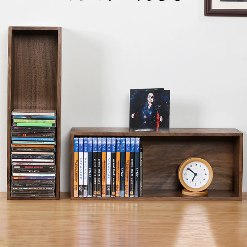 Large Retro Cd Organizer Rack Tray Holder Portable Capacity Luxury CD Rack Insert Organizador Cds De Musica Stand Furnitures