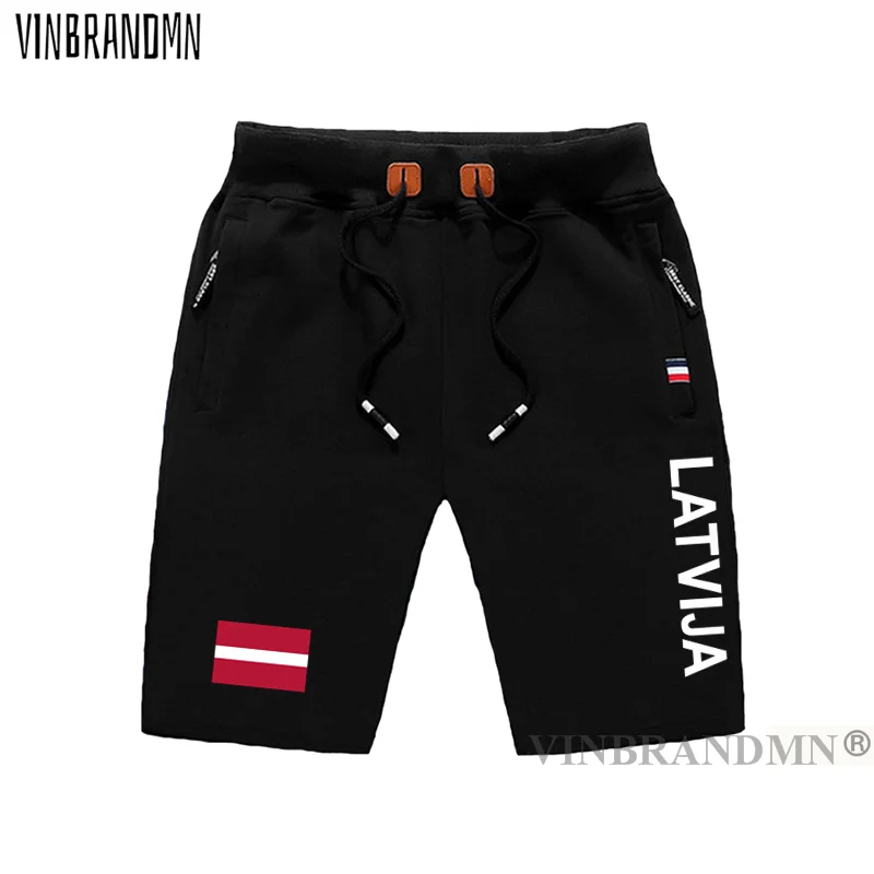 

Latvia Latvija Men Shorts Beach Man Men's Board Shorts Flag Workout Zipper Pocket Sweat Bodybuilding 2023 Cotton New Latvian LVA