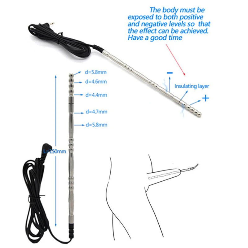 Electrical Shock Metal Penis Plug Stimulation Urethral Sounding SM Sex Toys Penis Ring Glans Trainer For Man Urethra Masturbator