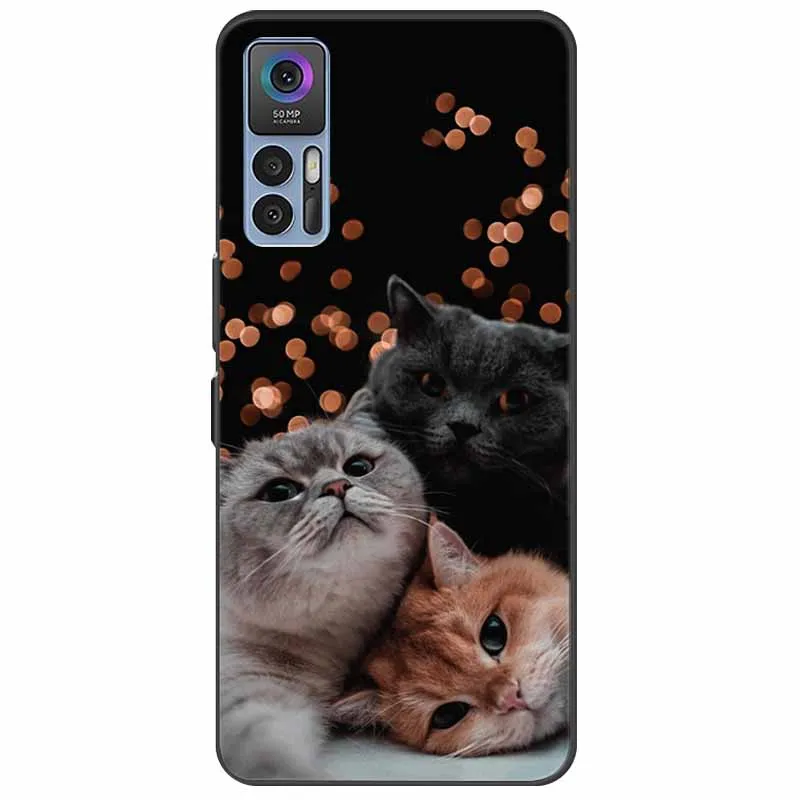 Shockproof Soft Silicone Cat TPU Back Cover