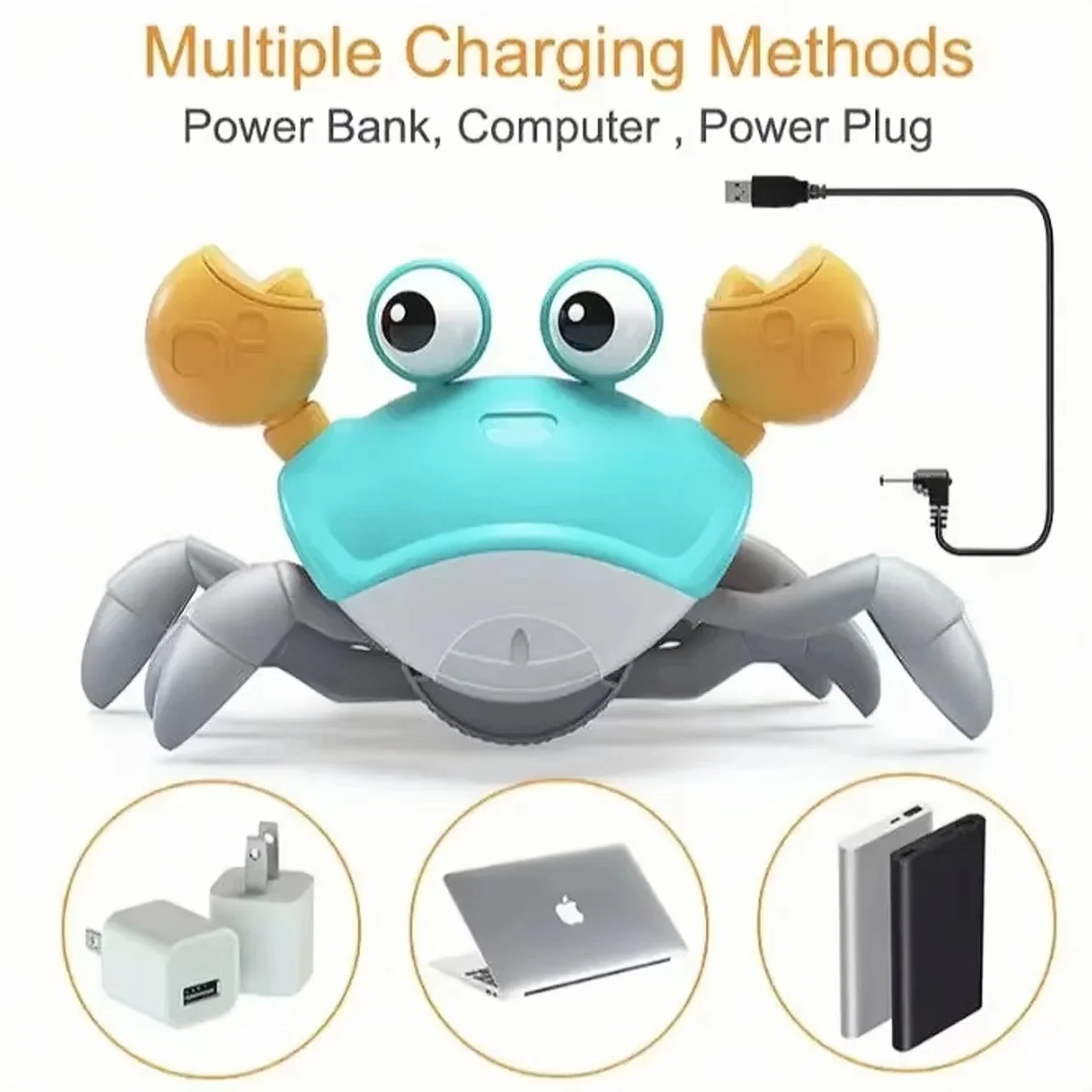 Electric Crawling Crab Toy – Music & Motion 2