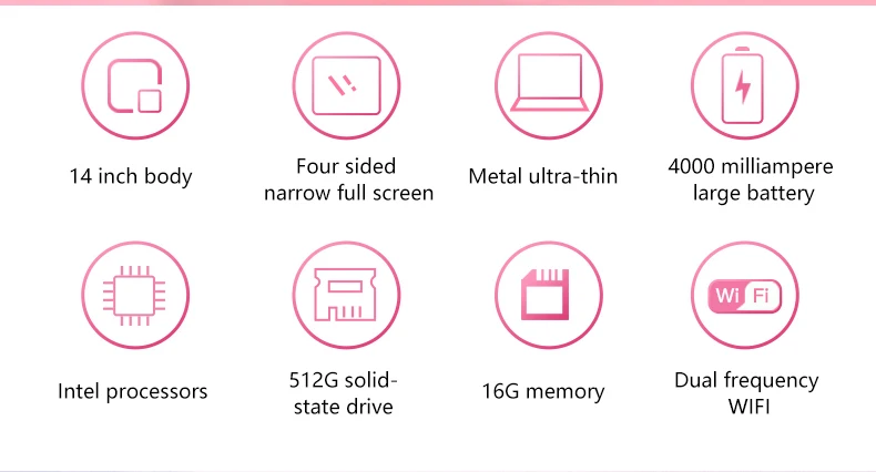 YYHC-고품질 쿼드 코어 I5, I7, 8GB 램, 256GB, 512GB SSD, 14 인치 노트북, 게임용 컴퓨터