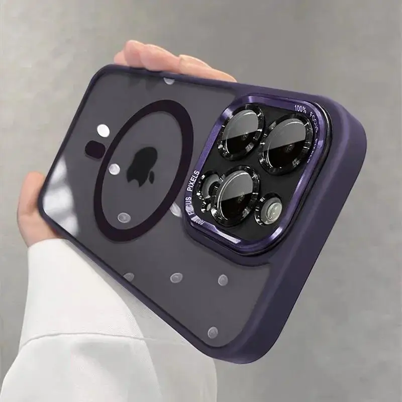 ตัวเลือกสินค้า เคสกันกระแทก iPhone 16 Pro Max โลหะแม่เหล็ก เลนส์กันชน