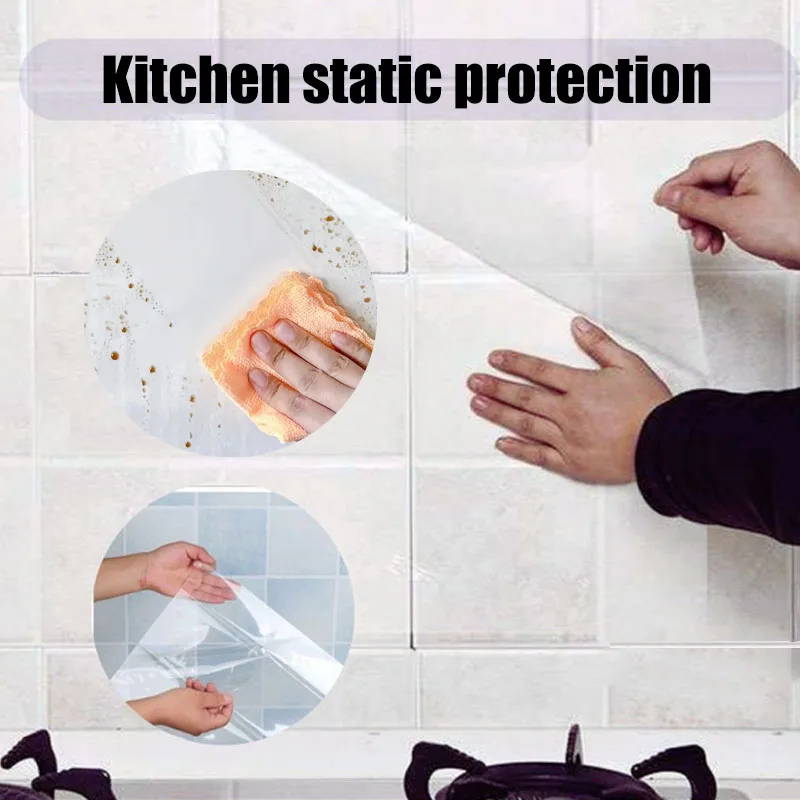 Adhesive Wall Wallpaper Electrostatic Adsorption Waterproof For Kitchen