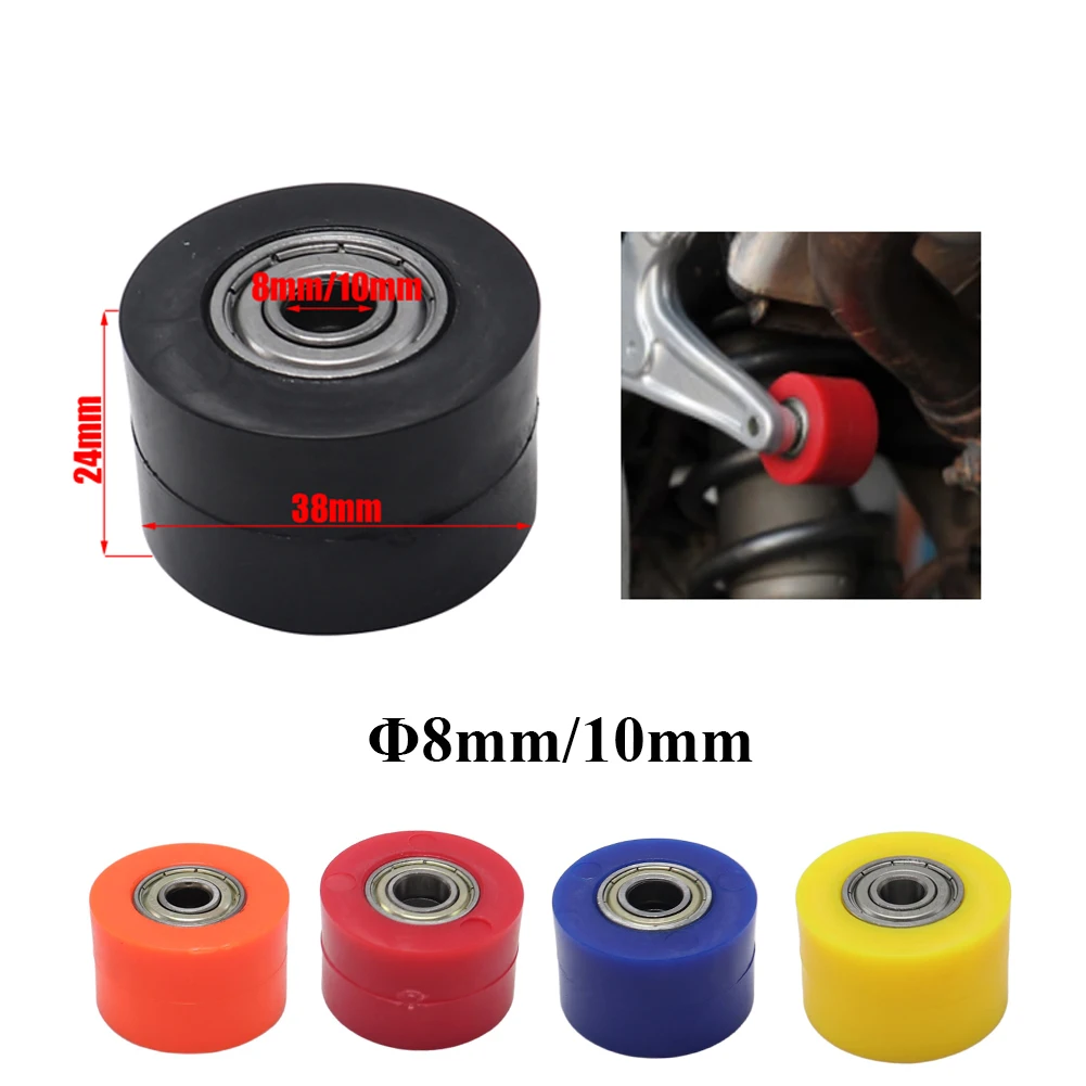 New Drive Chain 8/10mm Pulley Roller Slider Tensioner Wheel Guide For