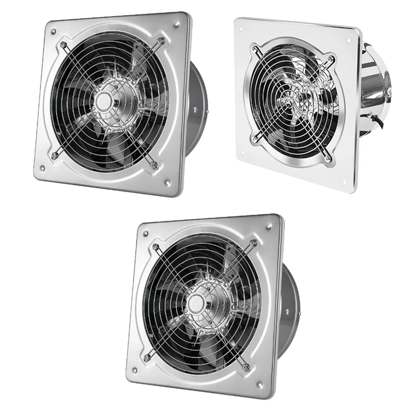 

Booster Fan Extractor Exhaust Fan Ventilation Pipe Fan For Bathroom Toilet Kitchen Wall Window Stainless Steel Fan Easy Install
