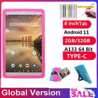 Sales 8 INCH A133 Google Android 11 Tablet PC DDR2GB RAM 32GROM 64 Bit Quad-Core 800*1280 IPS TYPE-C Dual Camera WIFI 1