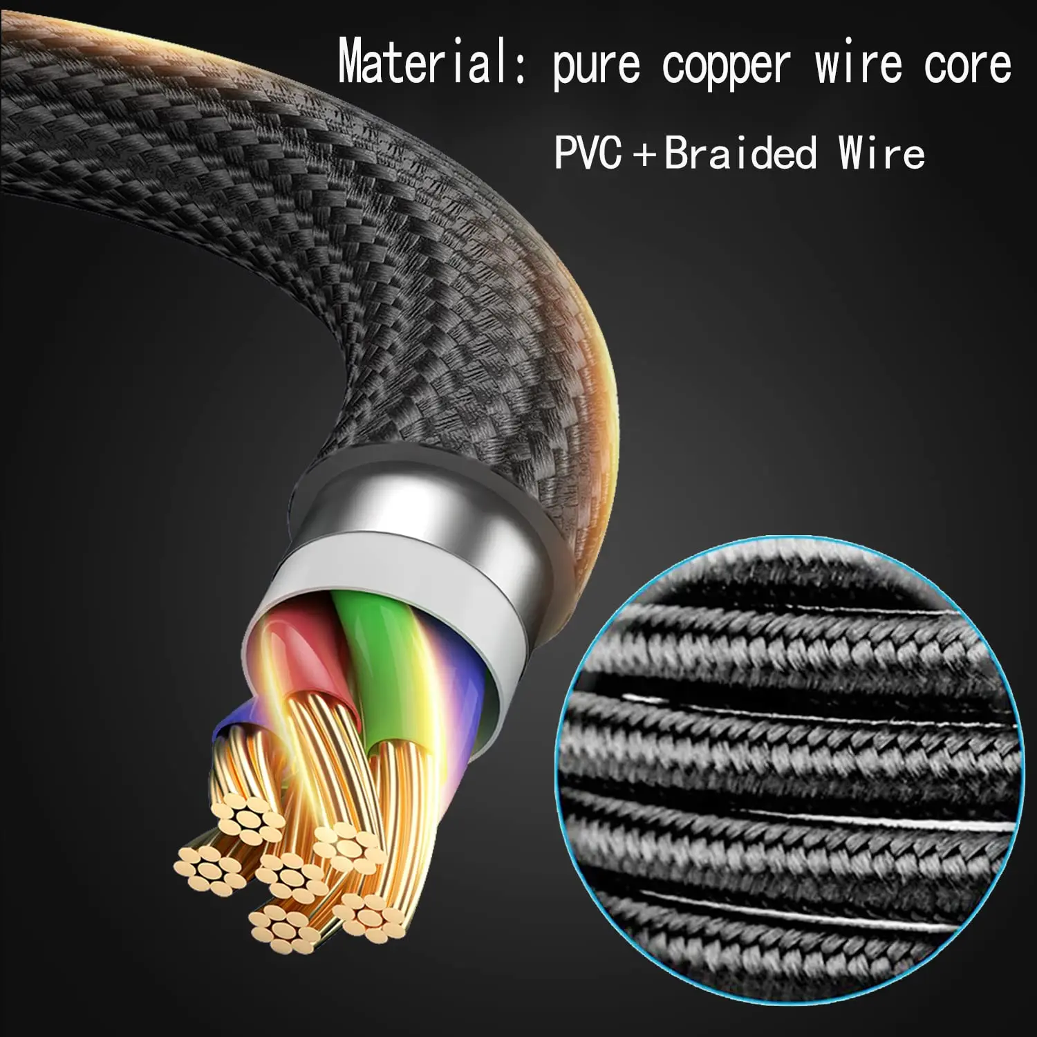 Type C Audio Cable for Audio Technica ATH-M70x ATH-M60x ATH-M50x ATH-M40x M50x M40x Headphone Cord With Mic Remote
