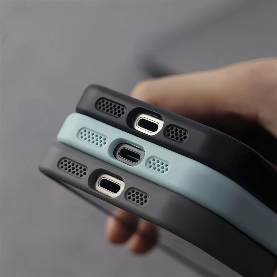 Breathable Armor Cover with Heat Dissipation Mesh for Magnetic Wireless Charging Case
