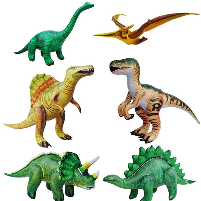 Inflatable Dinosaur Balloons Dino Baby Birthday Party Decoration Supply Jurassic Animals Raptor Brachiosaurus Toys Kids Favor 1X 3