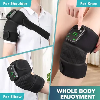 Knee Heating Massager Joint Physiotherapy Hot Compress Vibration Massage Elbow Shoulder Support Thermal Knee Pad Relieve Arthrit 4