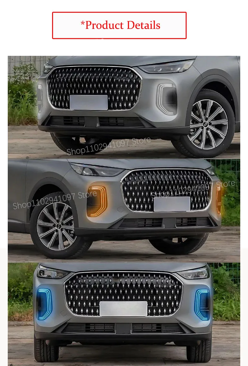 체리 티고 9X 테넷 T9 이브로 S900 20252027용 차량 DRL 안개등, 지시등, 앞 좌우 램프, 자동차 액세서리