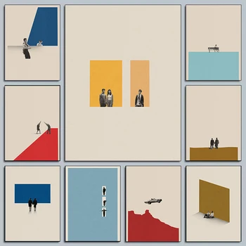 Poster d'arte minimalista Stampa su tela Colore Tendenza moda Casa Arredamento per la casa Decorazione Estetica Regali di tela da parete naturale