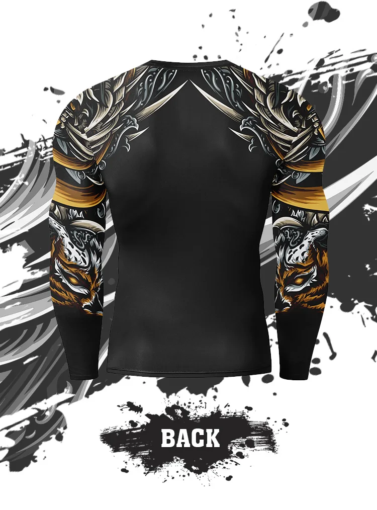 Lange Ärmel Kompression Shirt Männer Quick Dry T Shirt Fitness Sport Männlichen Rashgard Gym Workout Traning Strumpfhosen Für Männer Kleidung – Detail 17