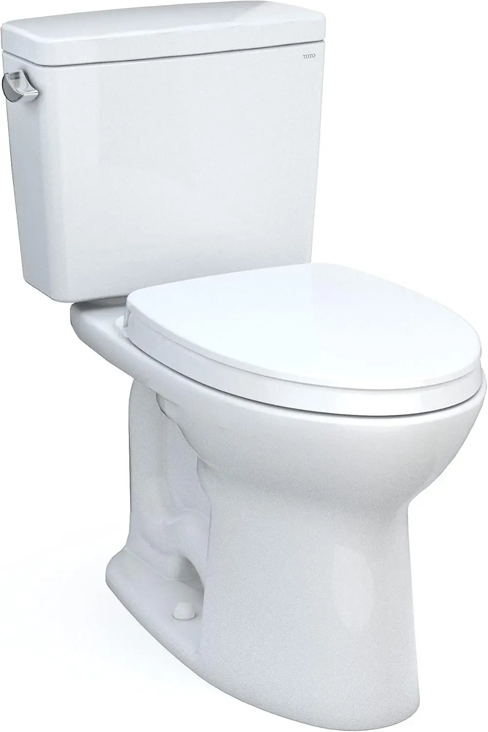 Drake Two-Piece Elongated 1.6 GPF TORNADO FLUSH Toilet with CEFIONTECT and SoftClose Seat WASHLET+ Ready Cotton