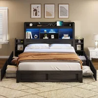 Cream Velvet Upholstered King Headboard California King Headboard,Tufted Headboard King Bed Full Bed,Modern Vertical Channel 2