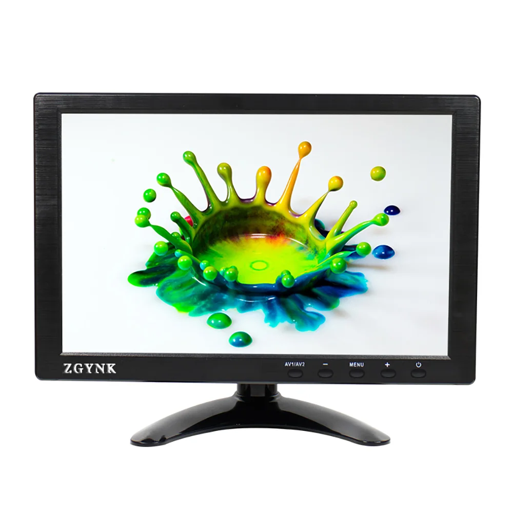 10,1-дюймовий комп’ютерний монітор 1920x1200 Ігровий монітор для Raspberry Pi PS3 PS4 XBOX360 Система відеоспостереження з VGA HDMI USB BNC РК-дисплей
