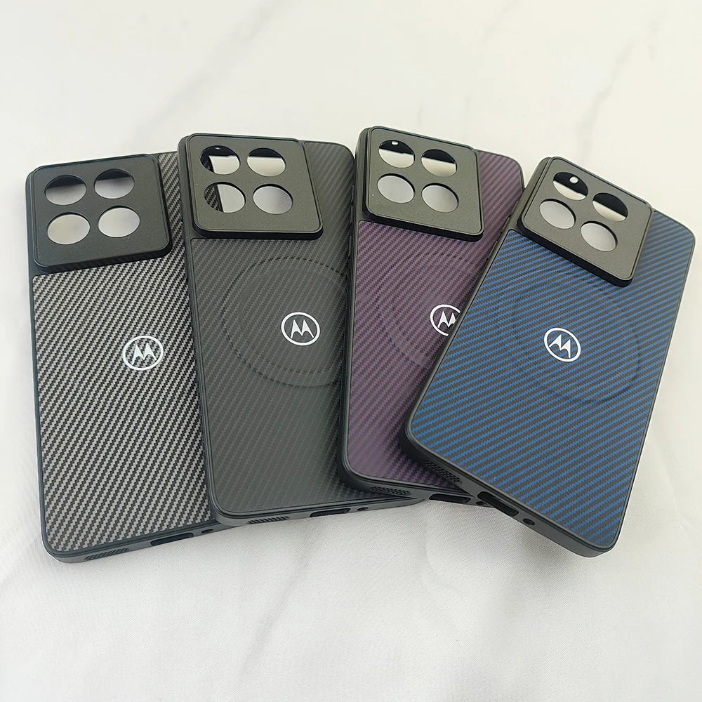 Enhanced Carbon Fiber Magnetic Case with Full Lens Protection - Magsafe Compatible Cover