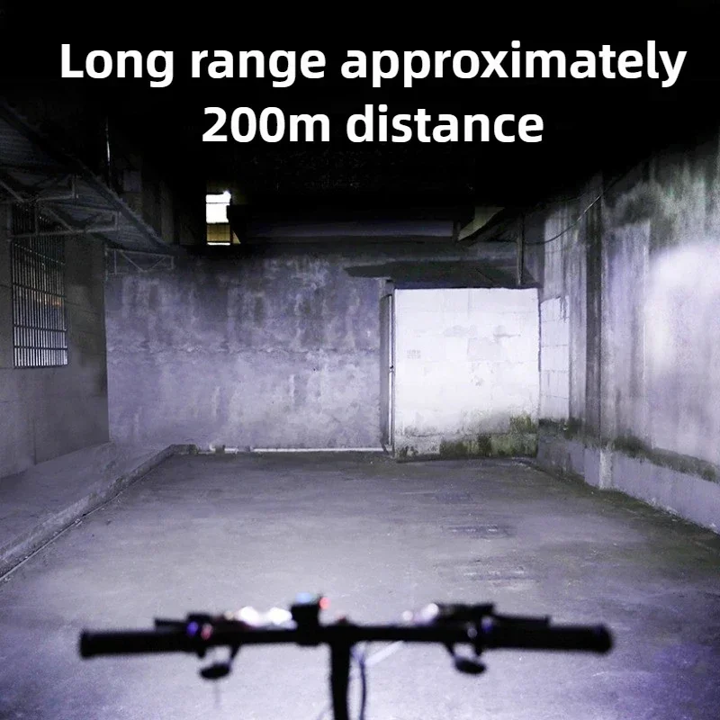 High-Intensity USB Rechargeable Bicycle Headlight with Dual T6 LED Lights