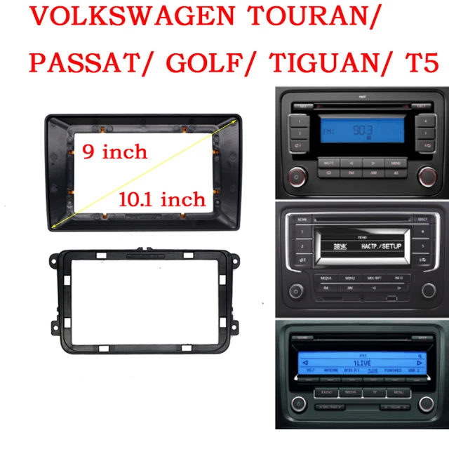 9 inch Car Radio Fascia Fit For VW Polo 2009+ Auto Stereo Panel
