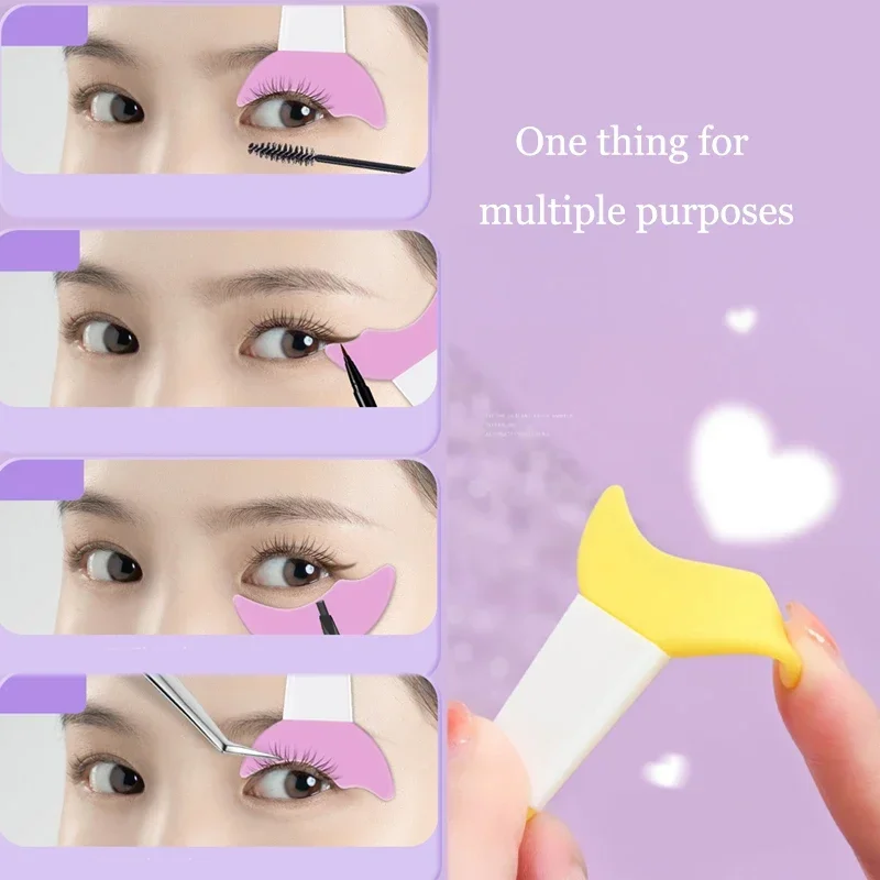 Multi-functional silicone eyeliner stencils eye makeup tools eyeliner stencil tool makeup tools eyes makeup assist helper aid marscara drawing lipstick wearing reusable beauty tool