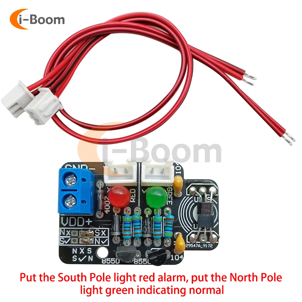 

Magnetic Induction Module 5V to 20V DC High Precision Hall Effect Magnetic Sensor Module Pole Resolver Module