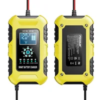 FOXSUR Car Battery Chargers 12V/10A 24V/5A Full Automatic AGM Wet Smart Battery Chargers Maintainer Portable Battery Chargers - Image 3