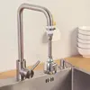 Flexible 360 Degree Shower Saving High Pressure Nozzle Stainless Steel Faucet Connector Kitchen Adjustable Anti Splash Tap Head 1