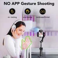 AOCHUAN Smart X2 Ai Handheld Gimbal Stabilizer Built in Extension Rod Equipped with LED display Smartphone Gimbal Stabilizer - Image 6