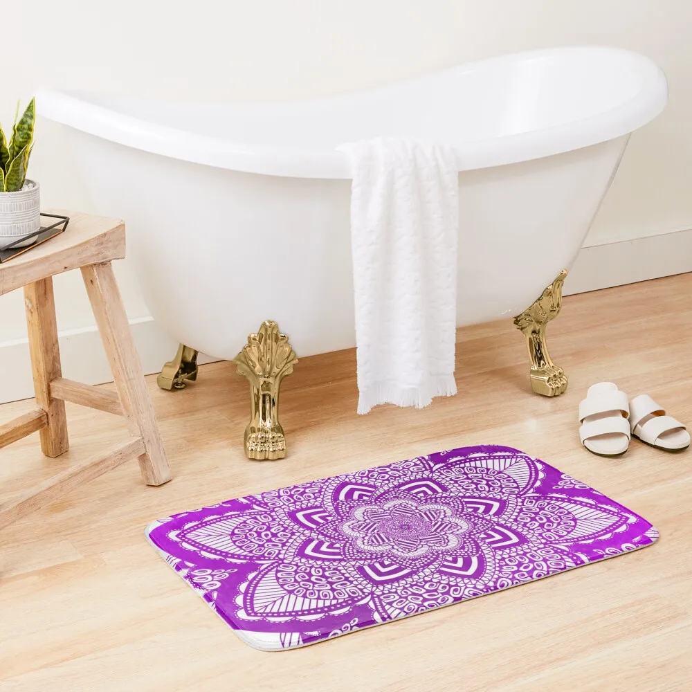 

Mandala purple Bath Mat Carpet Bathroom Accessories Sets For The Bathroom Showers Bathroom Utensils Entrance Carpet Mat