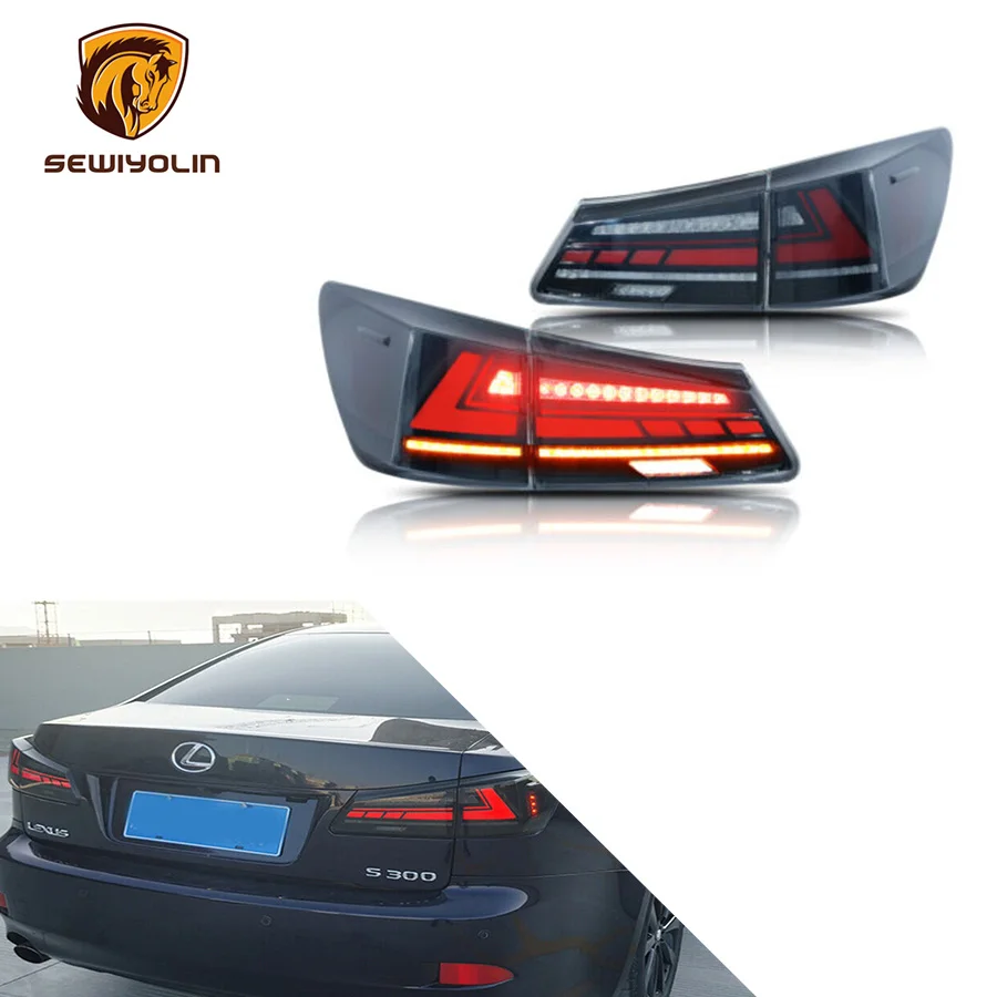 

Автомобильные светодиодные задние фары в сборе для Lexus IS250 IS350 ISF 2006-2012 последовательное подключение и воспроизведение анимационных ламп 12 В