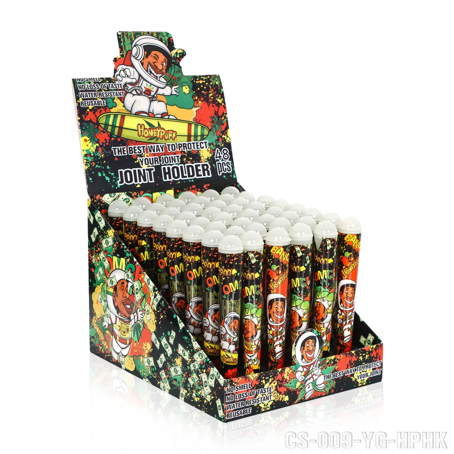 

New tapered round cap cap storage box to save the color random plastic sealing process cigarette accessories