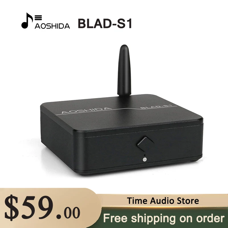 

AOSHIDA BLAD-S1 QCC5125 Bluetooth 5.1 Audio Receiver ES9018 lossless decoding LDAC HD decoding OPTICAL/COAXIAL/RCA Output
