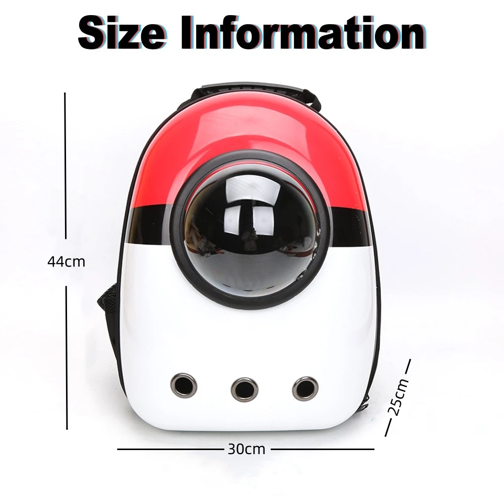 Cat Backpack Transparent Window Ventilation Small Dog Cat Travel Backpack Space Capsule Bag For Cats Carrying Bag Handbag