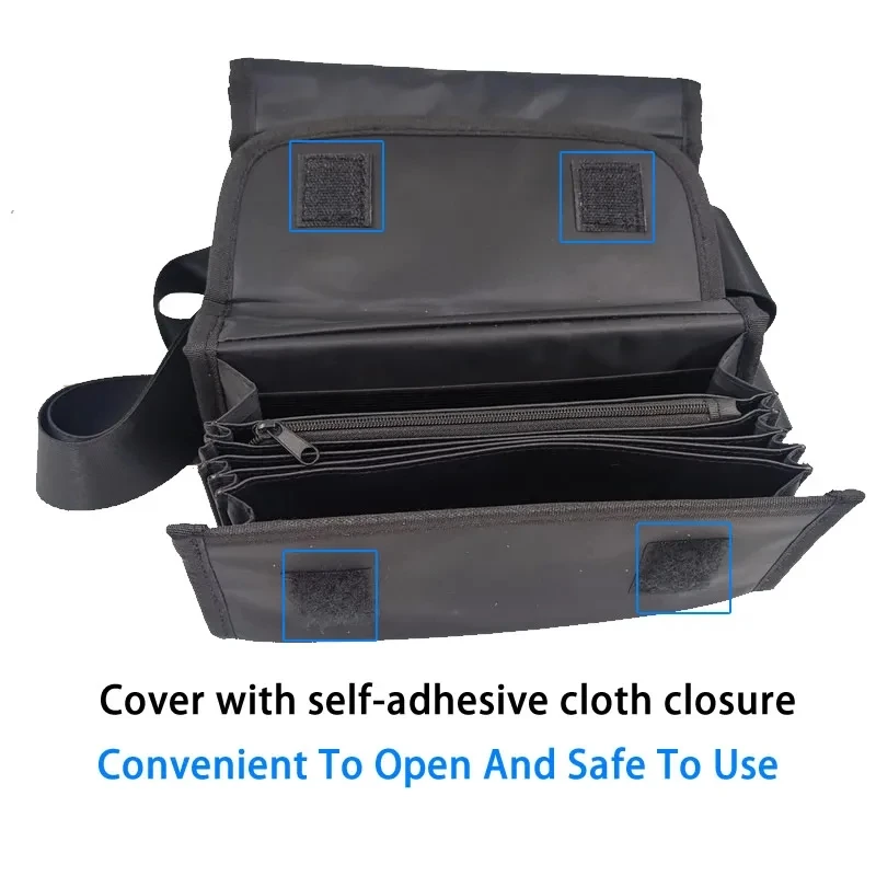 웨이터 휴대용 다기능 지갑, 현금 영수증, 지폐 동전 정리함 안전 멀티 포켓, 드라이버 허리 지갑, 패니 팩