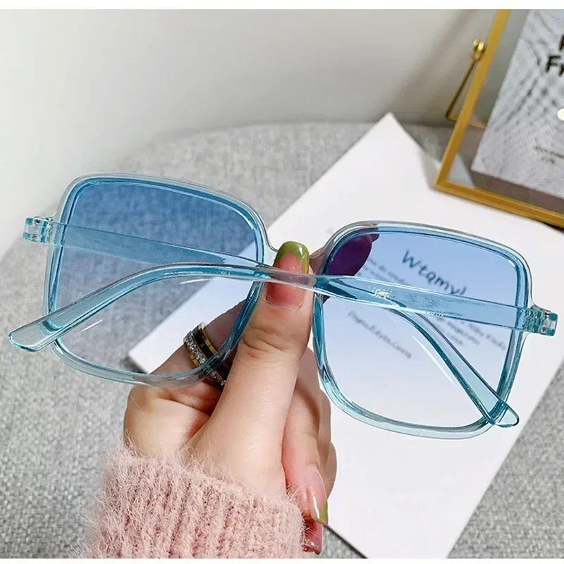 New Oversized Rectangle Sunglasses Women display picture 2