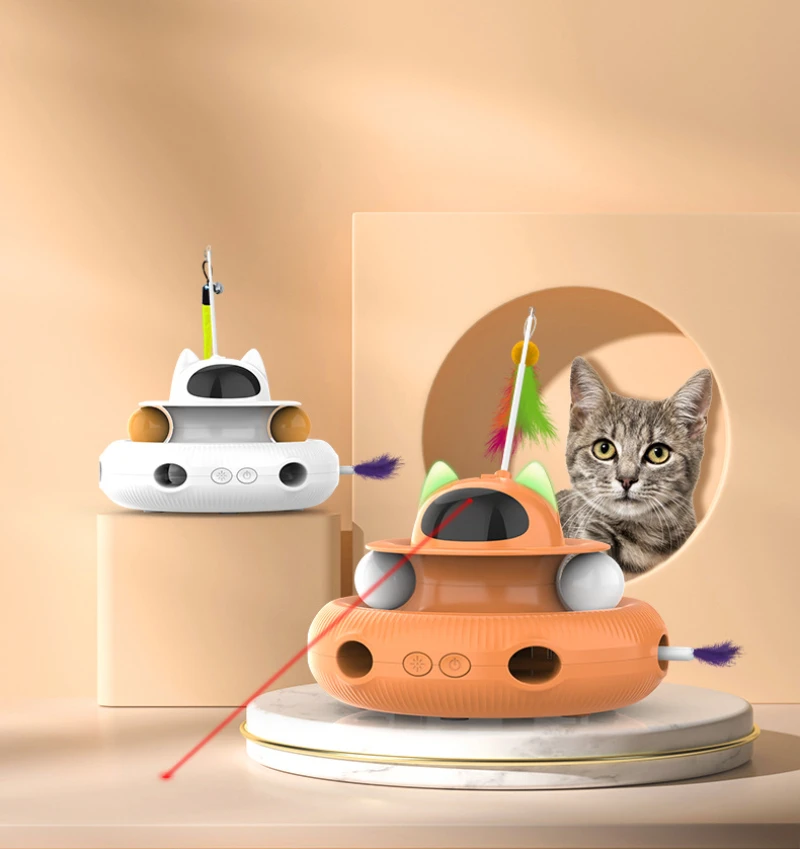 ATUBAN Katze Spielzeug Interaktive, Katze Licht Spielzeug und Katzen Feder  Spielzeug 4 in 1, elektrische Robotic Kätzchen Spielzeug für Übung,  Spielen, Jagen - AliExpress