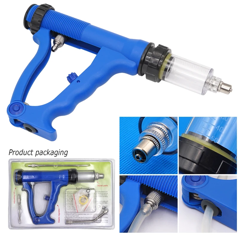 10/20/30/50ML Animal Veterinary Feeding Gun Continuous Drench Infusion Device Pig/cattle/sheep/chicken Vaccine Injection reusable syringe,disposable syringe