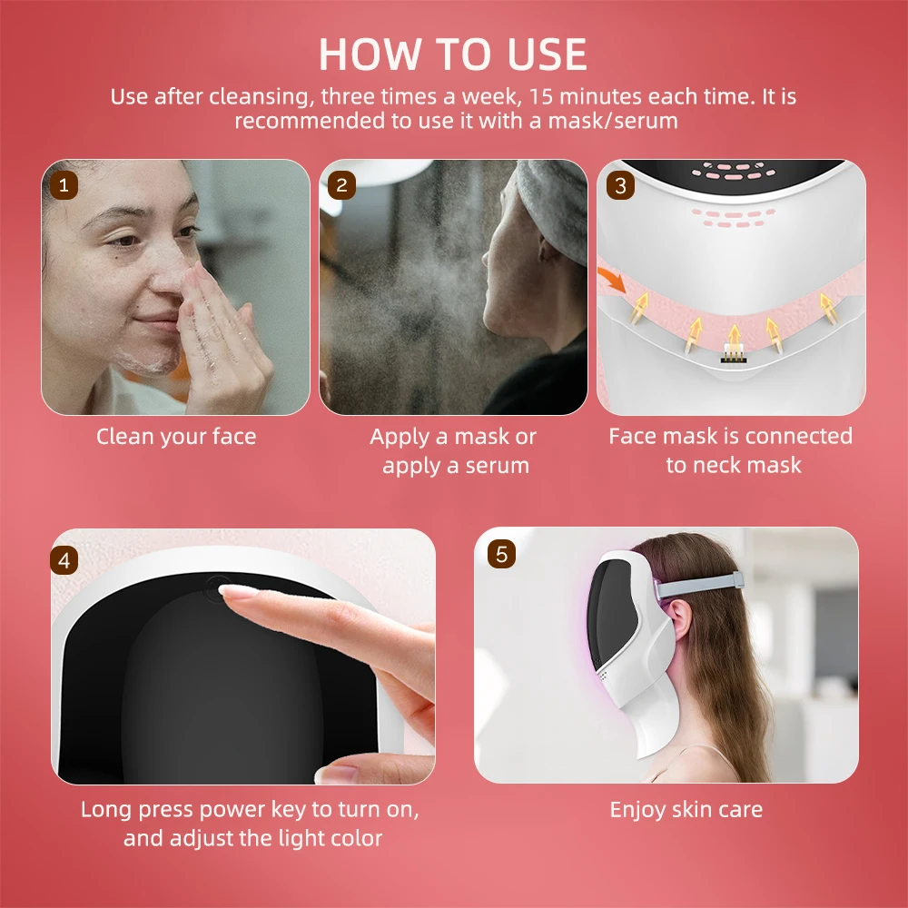 Rechargeable LED Photon Mask