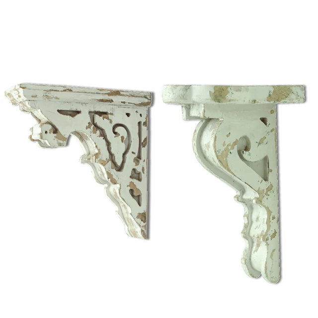 2Db Polc Falfala Falra Szerelt Tartó Növényi Kellékek Elhelyezett Virág Edényállvány A Vidéki Parasztház Dekorációira - Image 5