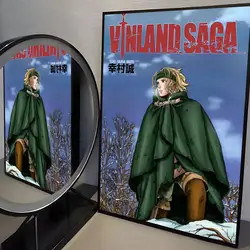 Vinland Saga Anime Art Waterproof Wall Sticker - Fade - Resistant Self - Adhesive Poster - 50X70cmNoframe (Black4)