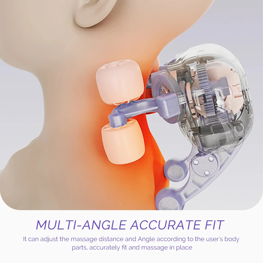 Shiatsu Neck Massage Pillow Heat Deep Tissue Massage for Neck Shoulder Leg Back Pain Relief Electric Kneading 3D Massage Pillow